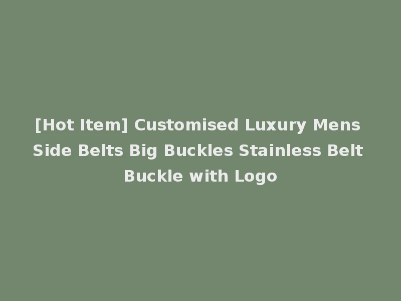 [Hot Item] Customised Luxury Mens Side Belts Big Buckles Stainless Belt Buckle with Logo