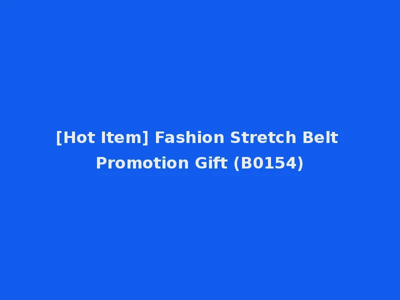 [Hot Item] Fashion Stretch Belt Promotion Gift (B0154)