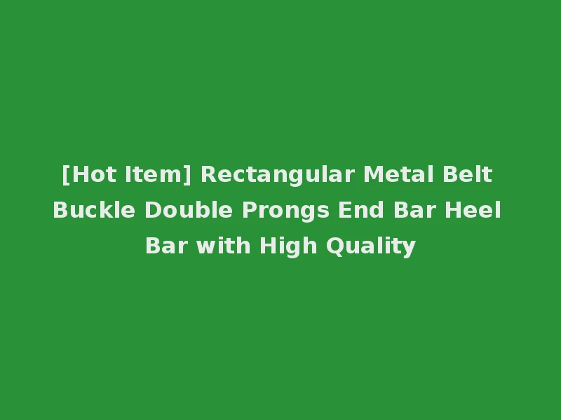 [Hot Item] Rectangular Metal Belt Buckle Double Prongs End Bar Heel Bar with High Quality
