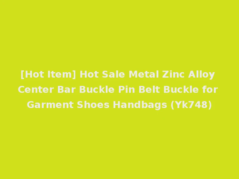 [Hot Item] Hot Sale Metal Zinc Alloy Center Bar Buckle Pin Belt Buckle for Garment Shoes Handbags (Yk748)