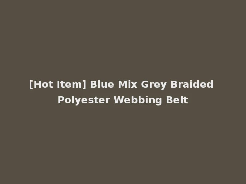 [Hot Item] Blue Mix Grey Braided Polyester Webbing Belt