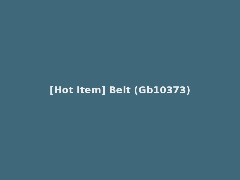 [Hot Item] Belt (Gb10373)