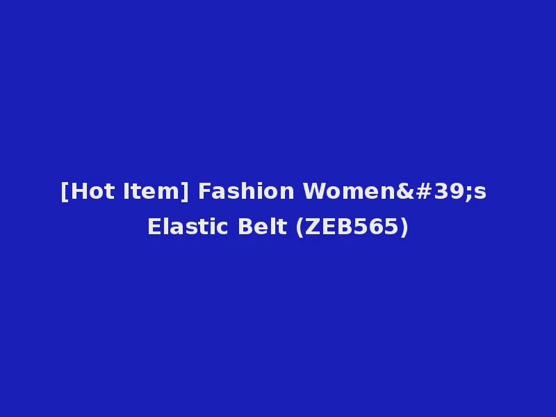 [Hot Item] Fashion Women's Elastic Belt (ZEB565)