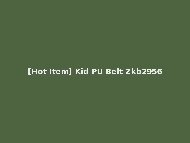 [Hot Item] Kid PU Belt Zkb2956