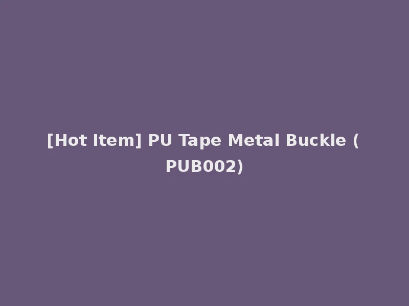 [Hot Item] PU Tape Metal Buckle (PUB002)