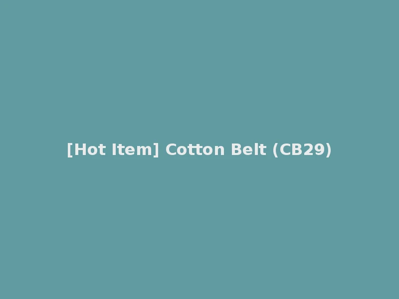 [Hot Item] Cotton Belt (CB29)