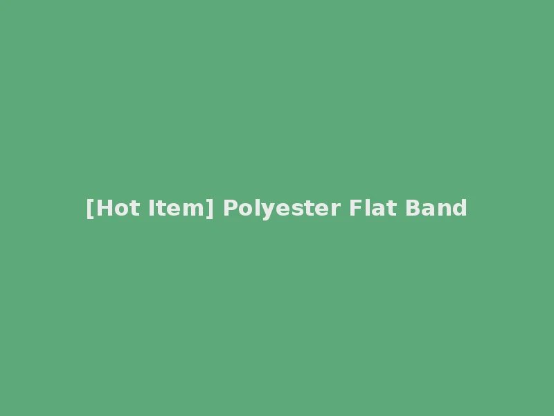 [Hot Item] Polyester Flat Band
