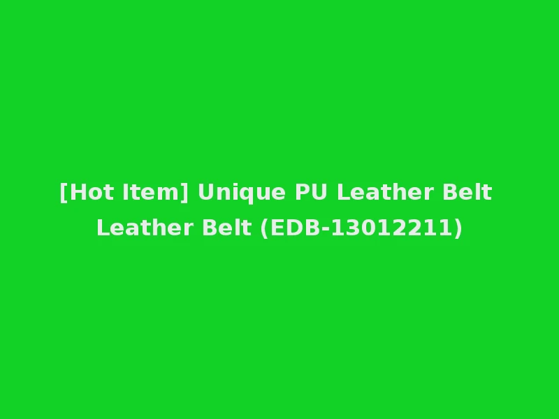 [Hot Item] Unique PU Leather Belt Leather Belt (EDB-13012211)
