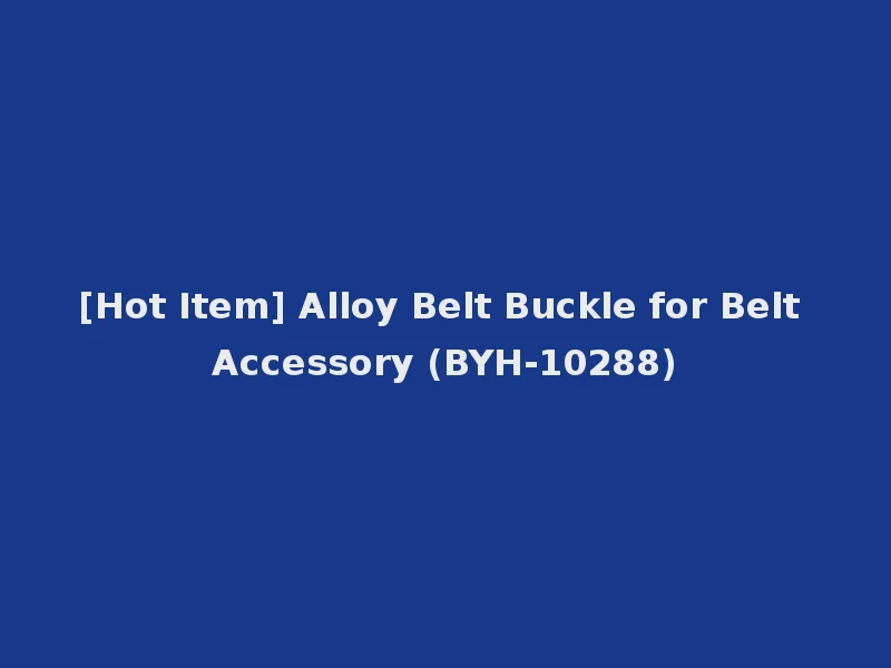 [Hot Item] Alloy Belt Buckle for Belt Accessory (BYH-10288)