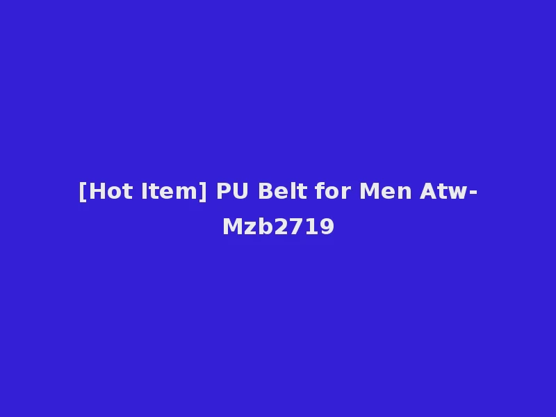 [Hot Item] PU Belt for Men Atw-Mzb2719
