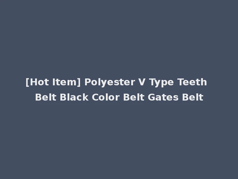 [Hot Item] Polyester V Type Teeth Belt Black Color Belt Gates Belt