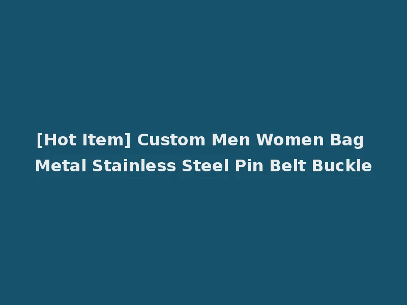 [Hot Item] Custom Men Women Bag Metal Stainless Steel Pin Belt Buckle