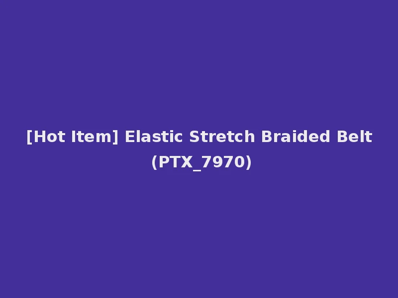[Hot Item] Elastic Stretch Braided Belt (PTX_7970)