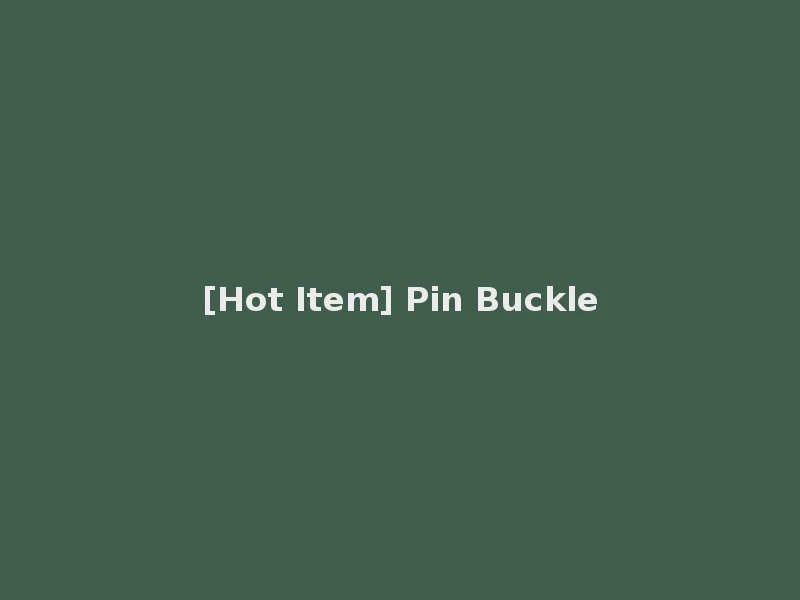 [Hot Item] Pin Buckle
