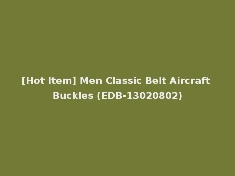 [Hot Item] Men Classic Belt Aircraft Buckles (EDB-13020802)