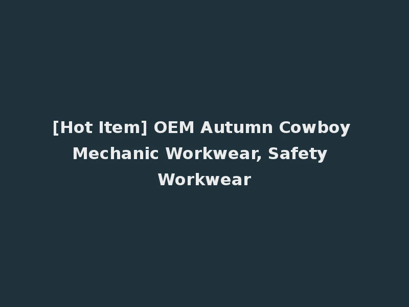 [Hot Item] OEM Autumn Cowboy Mechanic Workwear, Safety Workwear