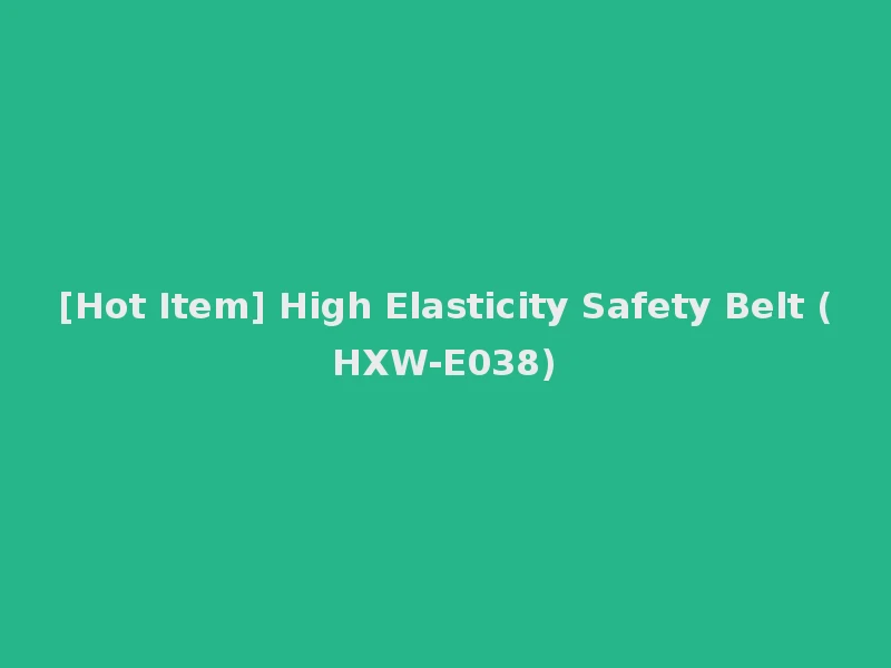 [Hot Item] High Elasticity Safety Belt (HXW-E038)