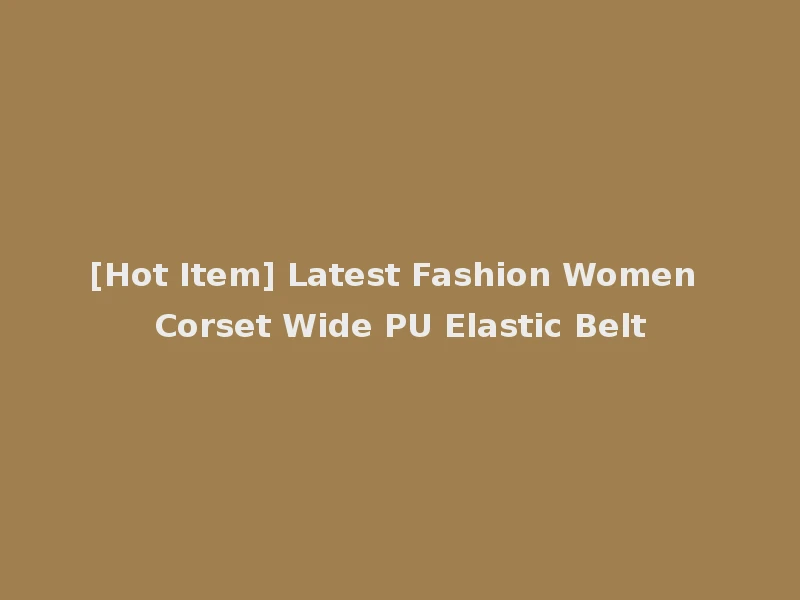 [Hot Item] Latest Fashion Women Corset Wide PU Elastic Belt