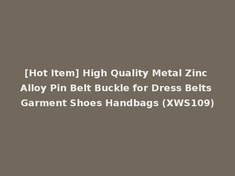 [Hot Item] High Quality Metal Zinc Alloy Pin Belt Buckle for Dress Belts Garment Shoes Handbags (XWS109)