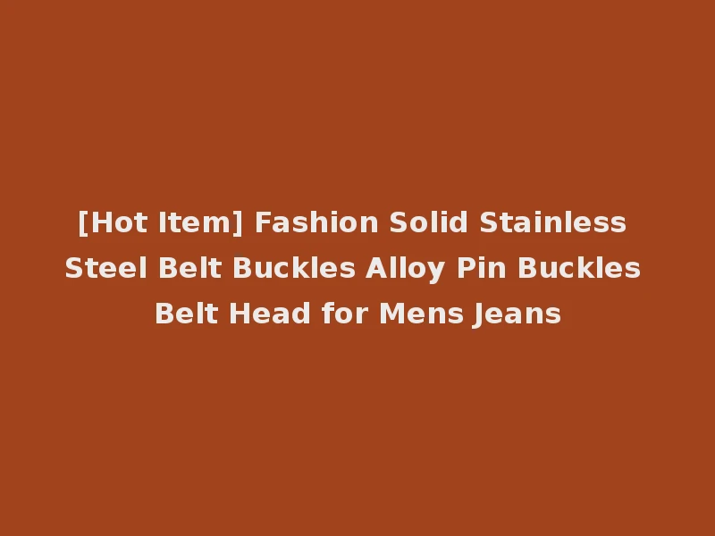 [Hot Item] Fashion Solid Stainless Steel Belt Buckles Alloy Pin Buckles Belt Head for Mens Jeans