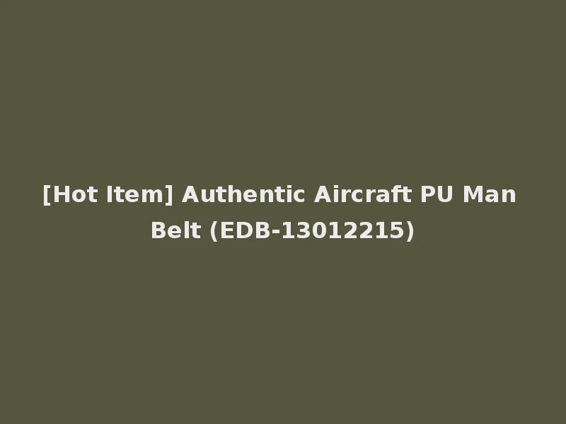 [Hot Item] Authentic Aircraft PU Man Belt (EDB-13012215)
