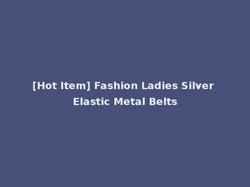 [Hot Item] Fashion Ladies Silver Elastic Metal Belts