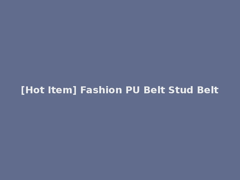 [Hot Item] Fashion PU Belt Stud Belt