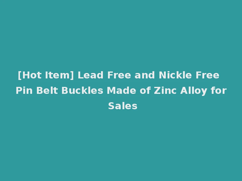 [Hot Item] Lead Free and Nickle Free Pin Belt Buckles Made of Zinc Alloy for Sales