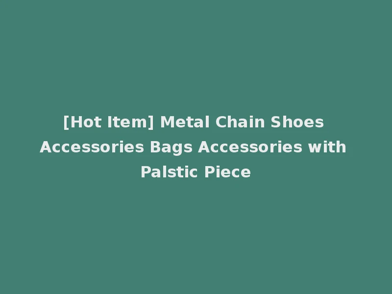 [Hot Item] Metal Chain Shoes Accessories Bags Accessories with Palstic Piece