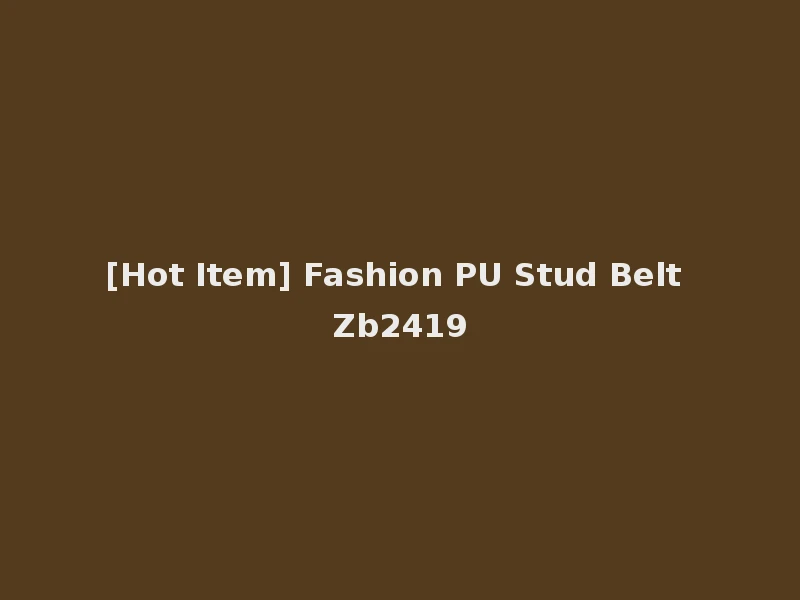 [Hot Item] Fashion PU Stud Belt Zb2419