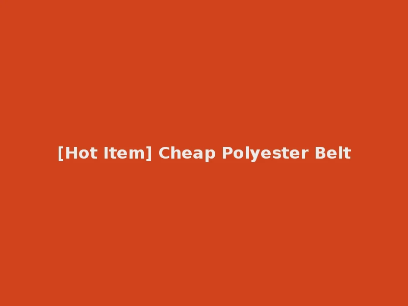 [Hot Item] Cheap Polyester Belt