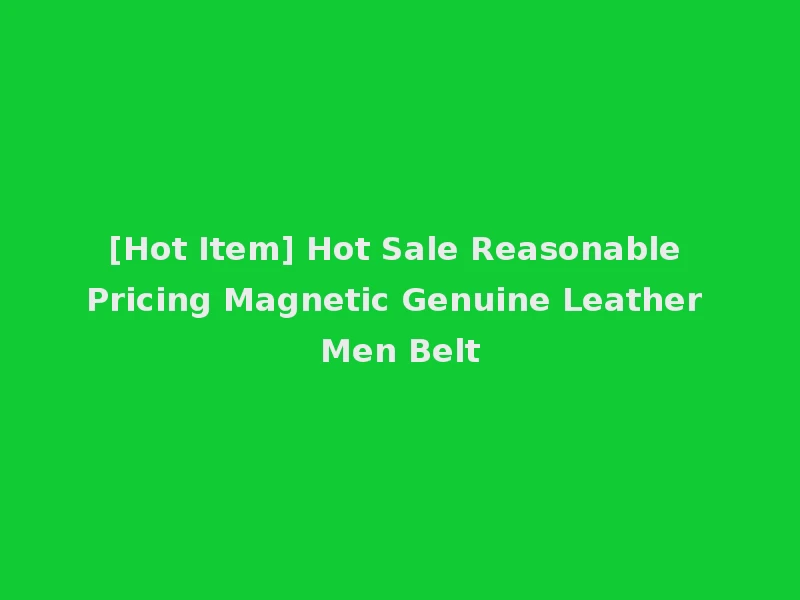 [Hot Item] Hot Sale Reasonable Pricing Magnetic Genuine Leather Men Belt