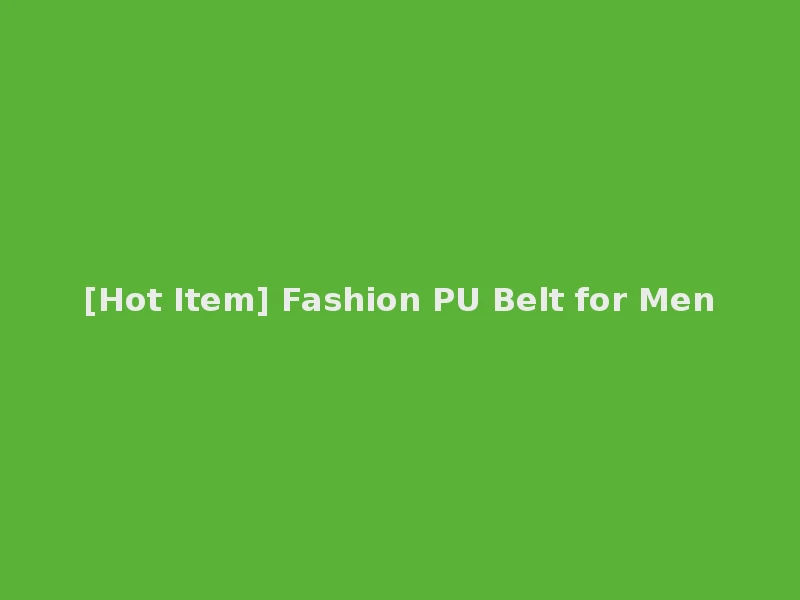 [Hot Item] Fashion PU Belt for Men