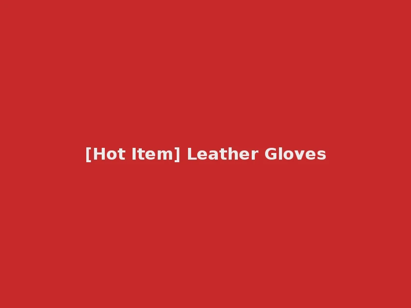 [Hot Item] Leather Gloves