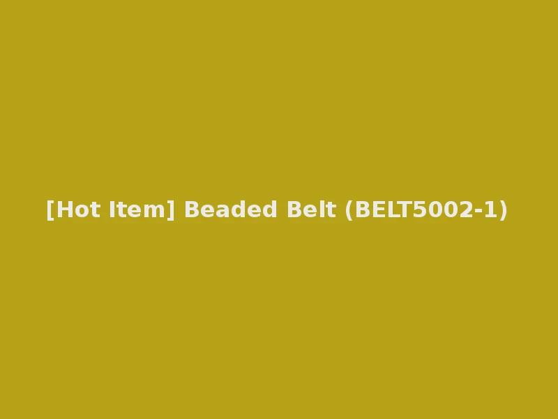 [Hot Item] Beaded Belt (BELT5002-1)