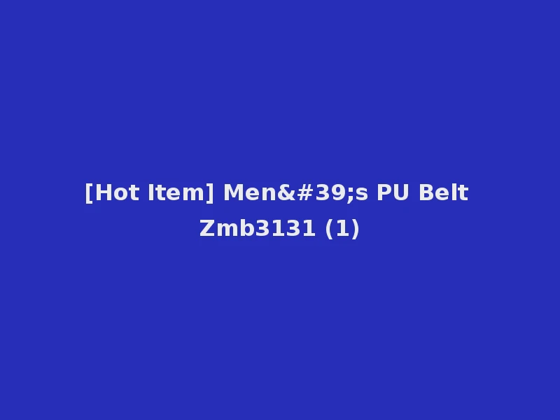 [Hot Item] Men's PU Belt Zmb3131 (1)