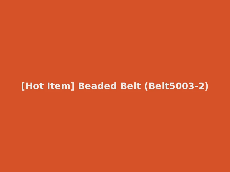 [Hot Item] Beaded Belt (Belt5003-2)