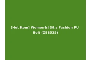 [Hot Item] Women's Fashion PU Belt (ZEB525)