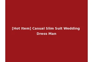 [Hot Item] Casual Slim Suit Wedding Dress Man
