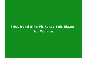 [Hot Item] Slim Fit Fancy Suit Blazer for Women