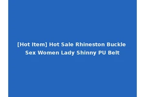 [Hot Item] Hot Sale Rhineston Buckle Sex Women Lady Shinny PU Belt