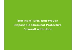 [Hot Item] SMS Non-Woven Disposable Chemical Protective Coverall with Hood