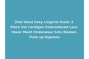 [Hot Item] Sexy Lingerie Erotic 2 Piece Set Cardigan Embroidered Lace Sheer Mesh Underwear Sets Women Push up Pajamas