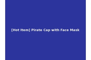 [Hot Item] Pirate Cap with Face Mask