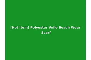 [Hot Item] Polyester Voile Beach Wear Scarf