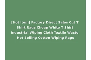 [Hot Item] Factory Direct Sales Cut T Shirt Rags Cheap White T Shirt Industrial Wiping Cloth Textile Waste Hot Selling Cotton Wiping Rags