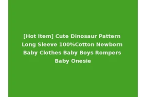 [Hot Item] Cute Dinosaur Pattern Long Sleeve 100%Cotton Newborn Baby Clothes Baby Boys Rompers Baby Onesie