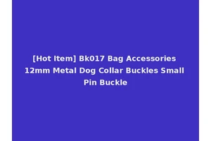 [Hot Item] Bk017 Bag Accessories 12mm Metal Dog Collar Buckles Small Pin Buckle