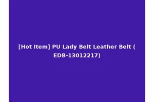 [Hot Item] PU Lady Belt Leather Belt (EDB-13012217)
