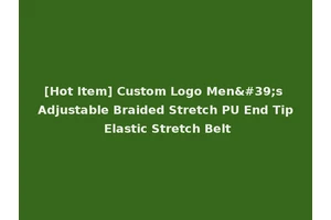 [Hot Item] Custom Logo Men's Adjustable Braided Stretch PU End Tip Elastic Stretch Belt